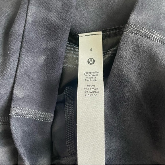 NWT Lululemon Align High Rise Pant 25" Diamond Dye Pitch Grey Graphite Grey 4 - Picture 5 of 8
